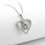 Zoppi Jewels:Cuore in argento a pavè di zirconi:60,00 €