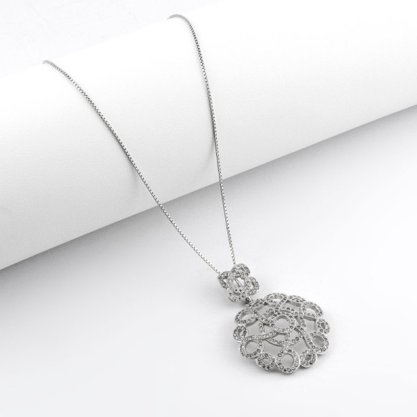 Zoppi Jewels:Collana con pendente vintage in argento e pietre:50,00 €