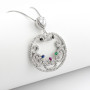 Pendente in argento e pietre con catenina veneziana 48,00 € Collane Donna