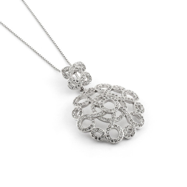 Zoppi Jewels:Collana con pendente vintage in argento e pietre:50,00 €