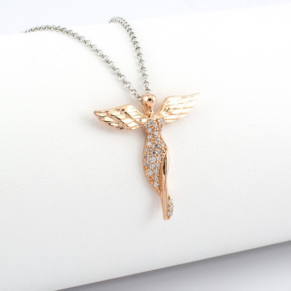 Collana Angelo in argento rosa con pietre 44,00 € Collane Donna