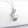 Collana con fata in argento e cristalli swarovski 69,00 € Collane Donna