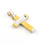 Zoppi Jewels|Croce in oro giallo e bianco 18kt