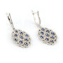 Zoppi Jewels|Orecchini pendenti argento con pietre blu zaffiro