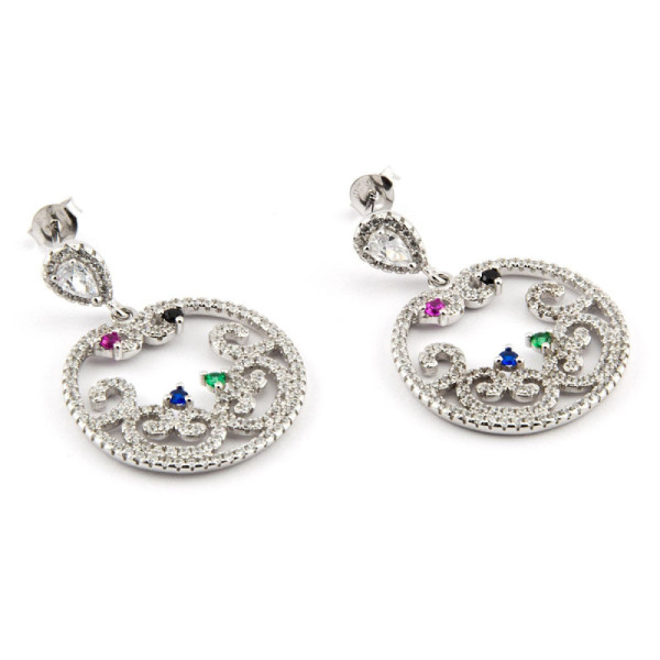 Zoppi Jewels|Orecchini pendenti in argento e swarovski