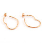 Zoppi Jewels|Orecchini a cuore in argento rosa