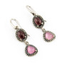 Orecchini in argento pallinato e pietre al quarzo 63,00 € Orecchini Donna