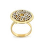 Anello con decoro diamantato in argento bicolore 69,00 € Anelli Donna