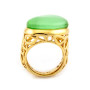 Zoppi Jewels|Anello traforato con pietra verde tormalina