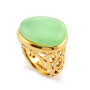 Zoppi Jewels|Anello traforato con pietra verde tormalina