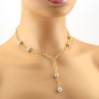 Zoppi Jewels:Collana a catena con pallini di zirconi in oro 18kt:1.020,00 €