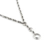 Collana a catena con cerchi pendenti in oro bianco 990,00 € Collane Donna