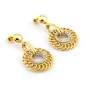 Orecchini con fiore fantasia in oro 18kt 640,00 € Orecchini Donna