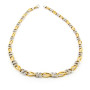 Collier a catena fantasia in oro 18kt bicolore 1,00 € Collane Donna