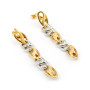 Orecchini a catena fantasia in oro 18kt bicolore 315,00 € Orecchini Donna