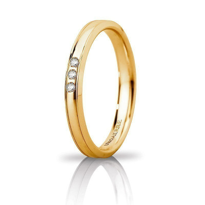 Fedi Brillanti PromesseAnello Unoaerre Corona slim con diamante560,00 €