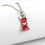 Zoppi Jewels|Collana Hello Spank rosso in acciaio 316L