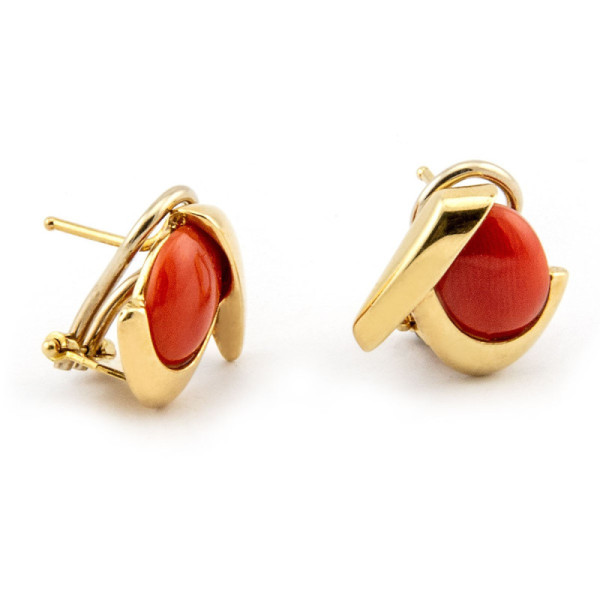 Zoppi jewels|Orecchini donna oro giallo 18kt e corallo rosso|960,00 €