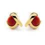 Zoppi Jewels|Orecchini donna oro giallo 18kt e corallo rosso