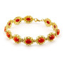 Bracciale in oro 18kt con corallo rosso naturale 1,00 € Bracciali con gemme