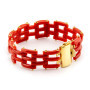 Zoppi Jewels|Bracciale steso di corallo naturale in oro 18kt
