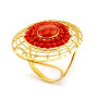 Zoppi Jewels:Anello con corallo naturale in oro giallo 18kt:880,00 €