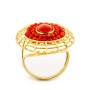 Zoppi Jewels:Anello con corallo naturale in oro giallo 18kt:880,00 €