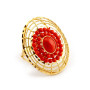 Zoppi Jewels:Anello con corallo naturale in oro giallo 18kt:880,00 €