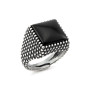 Zoppi Jewels:Anello da mignolo pallinato con onice