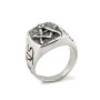 Anello chevalier massonico in argento 925 antichizzato 28,00 € Anelli Uomo