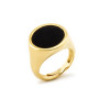 Anello da mignolo in argento dorato con onice 30,00 € Anelli Uomo
