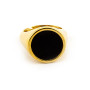 Anello da mignolo in argento dorato con onice 30,00 € Anelli Uomo