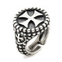 Zoppi Jewels|Anello Medievale in argento pallinato