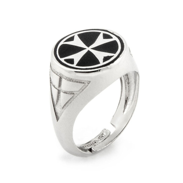 Anello medievale con croce massonica in argento 30,00 € Anelli Uomo