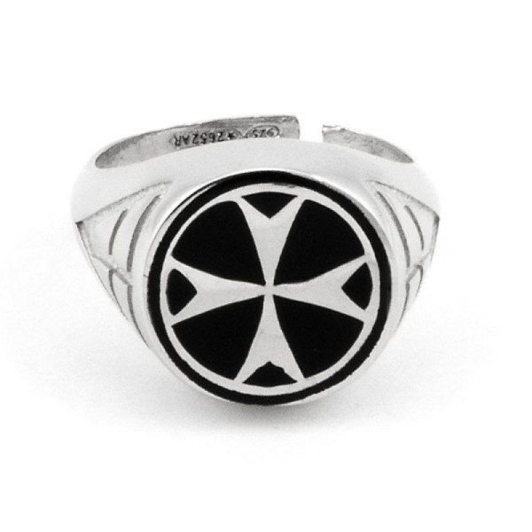 Anello medievale con croce massonica in argento 30,00 € Anelli Uomo