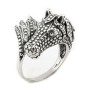 Anello con Cavallo pallinato in argento 925 50,00 € Anelli Uomo
