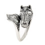 Anello con Cavallo pallinato in argento 925 50,00 € Anelli Uomo