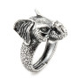 Anello con testa di elefante in argento 925 45,00 € Anelli Uomo