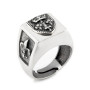 Anello medievale con scudo in argento 925 42,00 € Anelli Uomo
