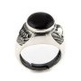 Anello gotico con onice in argento anticato 70,00 € Anelli Uomo