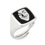 Anello in argento con Anonymous 60,00 € Anelli Uomo