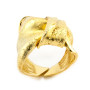 Anello a fiocco in argento dorato 60,00 € Anelli Donna