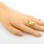 Anello a fiocco in argento dorato 60,00 € Anelli Donna