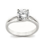 Anello con solitario in argento e swarowski 39,00 € Anelli Donna