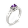 Anello con ametista in oro bianco 18kt 280,00 € Anelli Donna