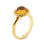 Zoppi Jewels|Anello con quarzo citrino giallo in oro 18kt