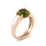 Anello mignolo con pietra verde in argento rosa 20,00 € Anelli Donna