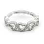 Anello fascetta con cuori con zirconi 25,00 € Anelli Donna