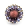 Anello in acciaio con perla di Murano Lilla 39,90 € Anelli Donna
