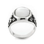 Anello in argento anticato con madreperla 63,00 € Anelli Uomo